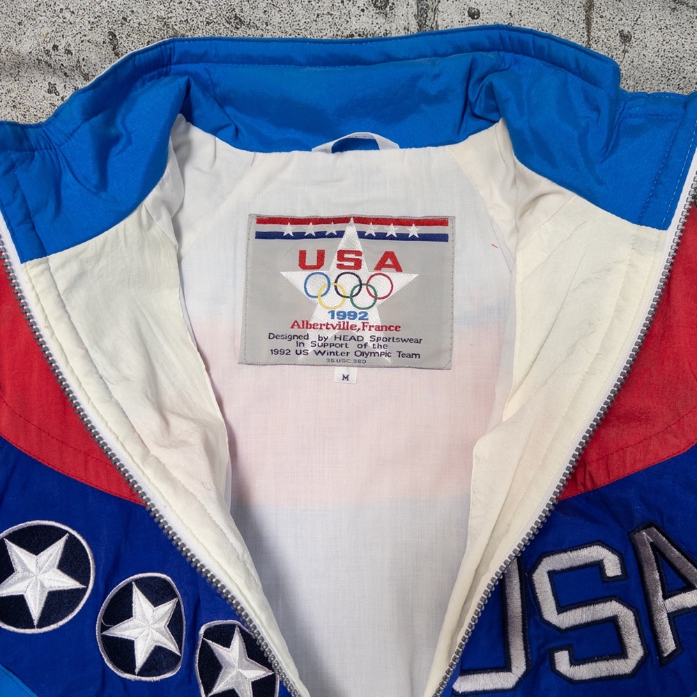 Vintage 1992 USA Winter Olympic Team Head Sportswear Tracksuit, Waist ~26” - Picture 2 of 9